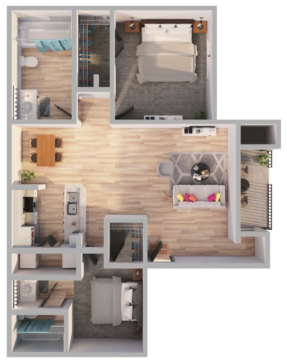 a floor plan of a apartment