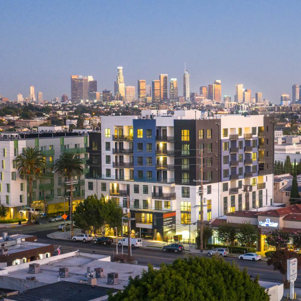  Elevated View Of City at Vivien in Los Angeles, California