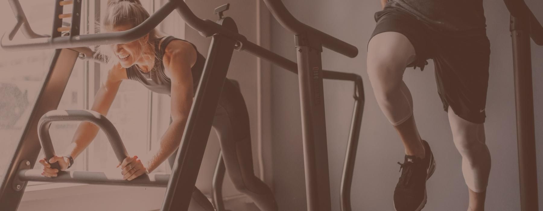 people exercising