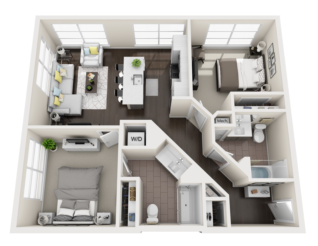 B2 floor plan photo