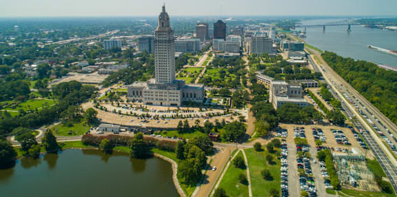 Aerial View of The Addison Apartments in Baton Rouge, LA