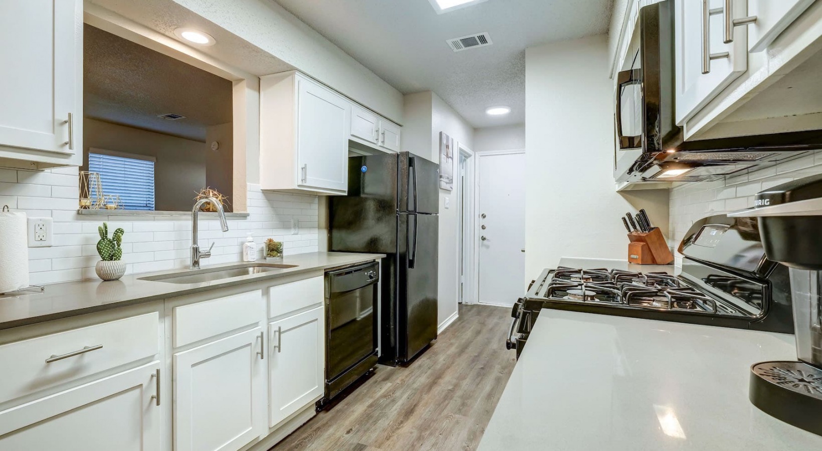 kitchen with ample counter-space and modern appliances
