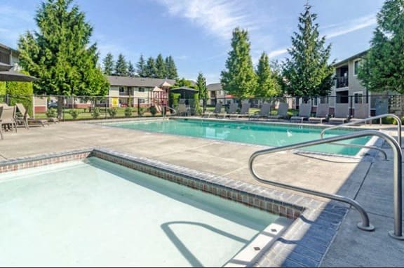Reflections in the Park Pool and Wading Pool