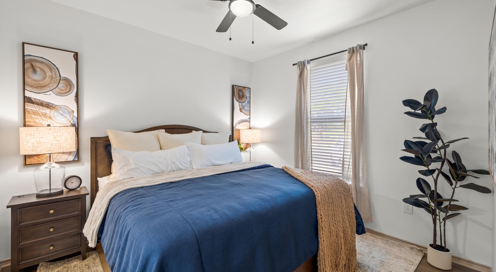 Bedroom with ample room for large bed